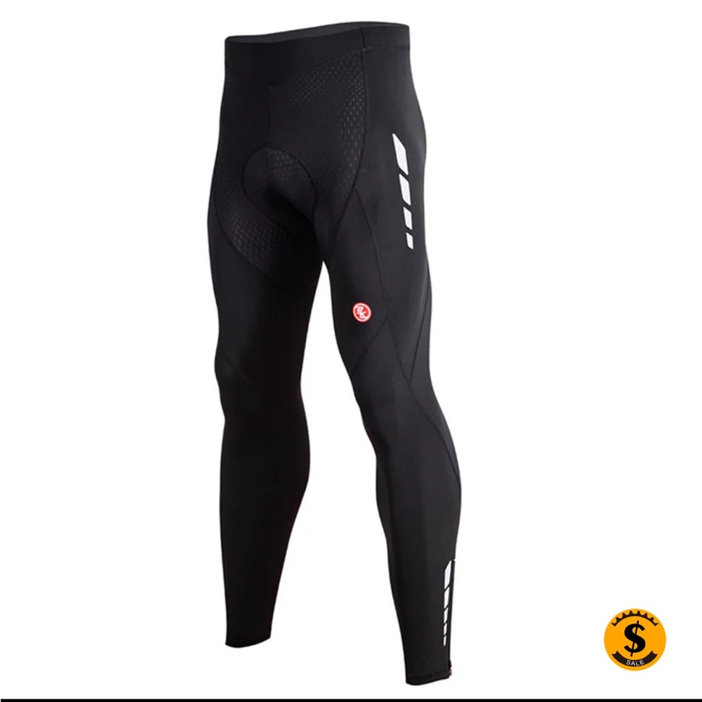 Men's Black Cycling Tights